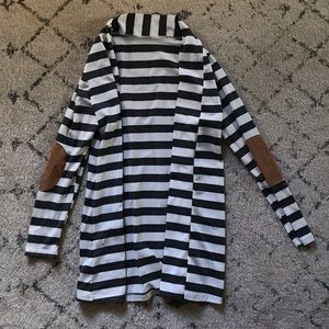 Grey and white cardigan size small